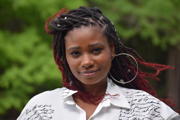 portrait smiling customer jewelry